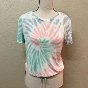 Tie dye cinched top